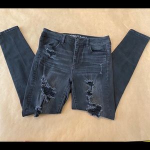 Black American Eagle jegging jeans